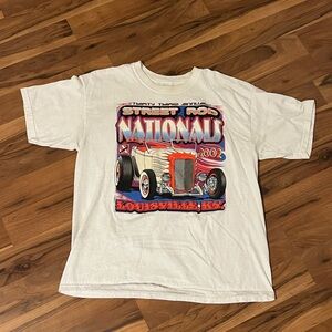 2002 Street Rod Nationals Gildan white cotton tee